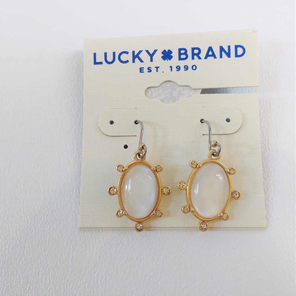 Lucky Brand Oval Drop Earrings